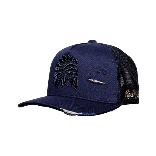Boné Red Man dark blue destroyed - RED 899