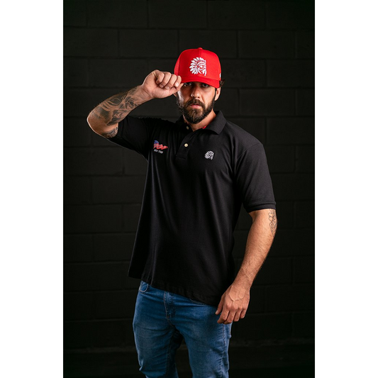 Polo bandeira redman - Red 102