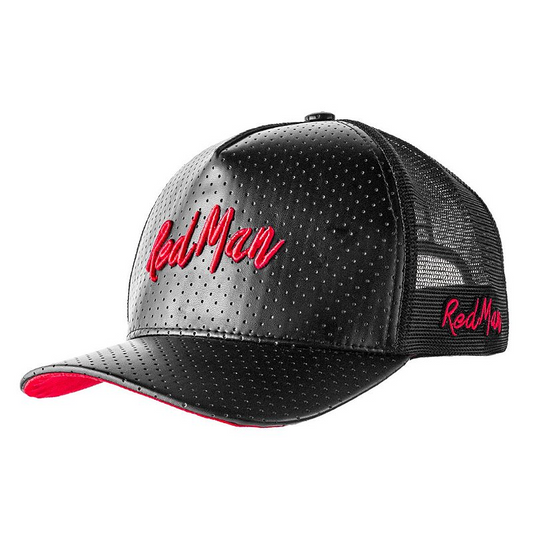 Boné REDMAN Black Leather - RED 550
