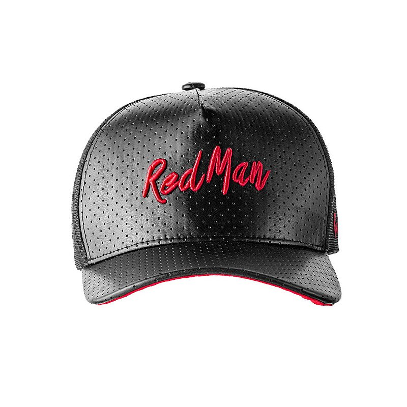 Boné REDMAN Black Leather - RED 550