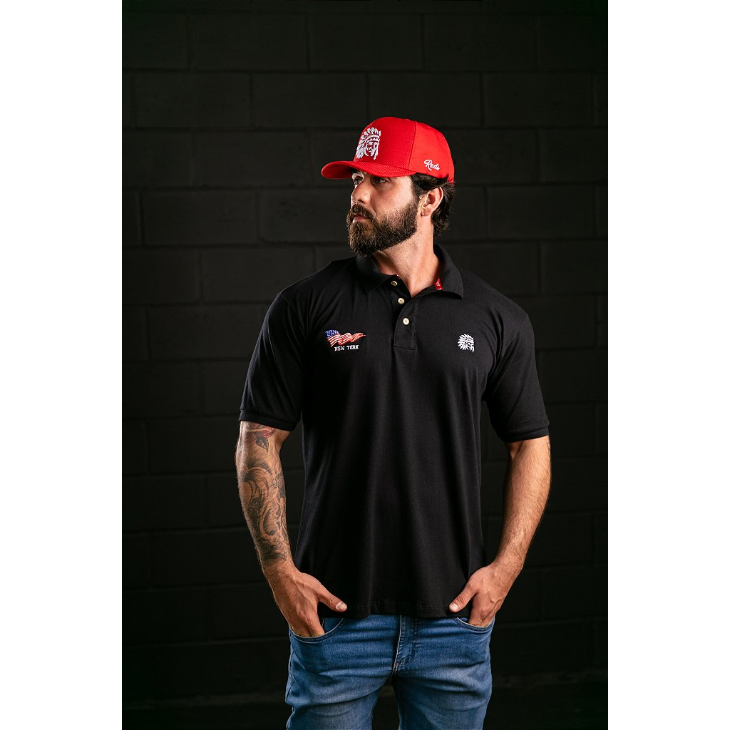 Polo bandeira redman - Red 102