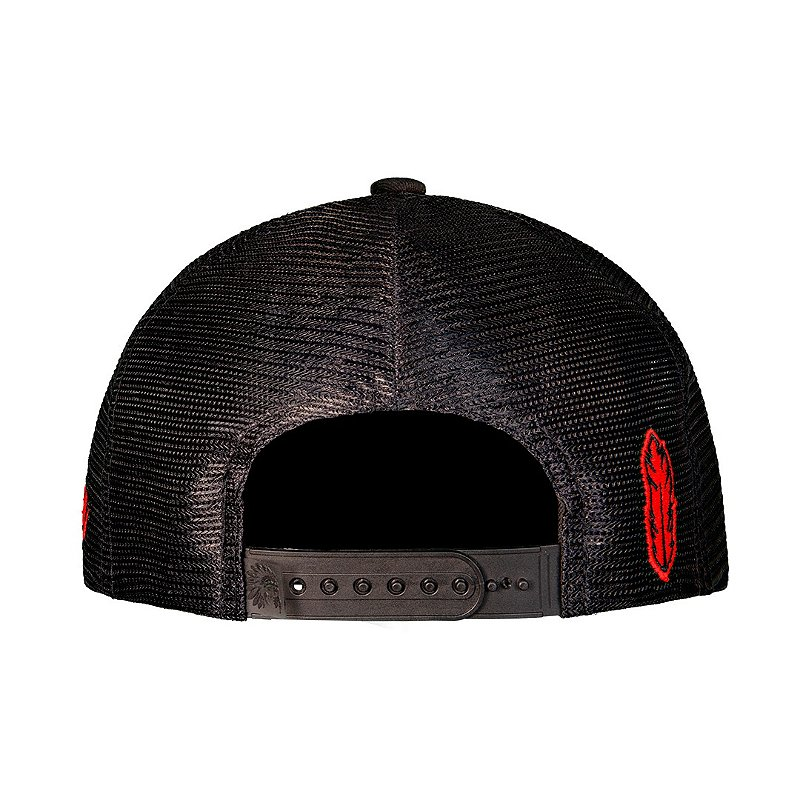 Boné Rm fine red strokes - RED 1492