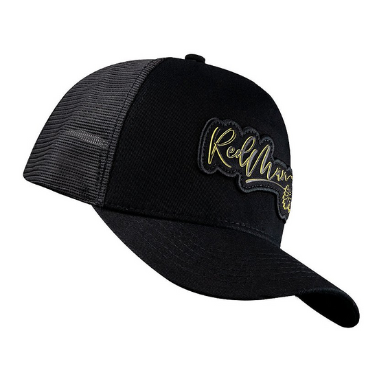 Boné Fire written yellow - Red 1539