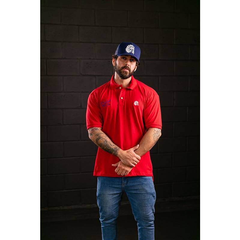 Polo bandeira redman - Red 101