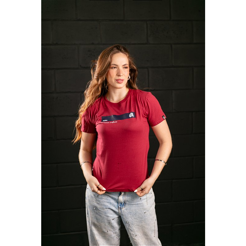 T- shirt feminina - red 067