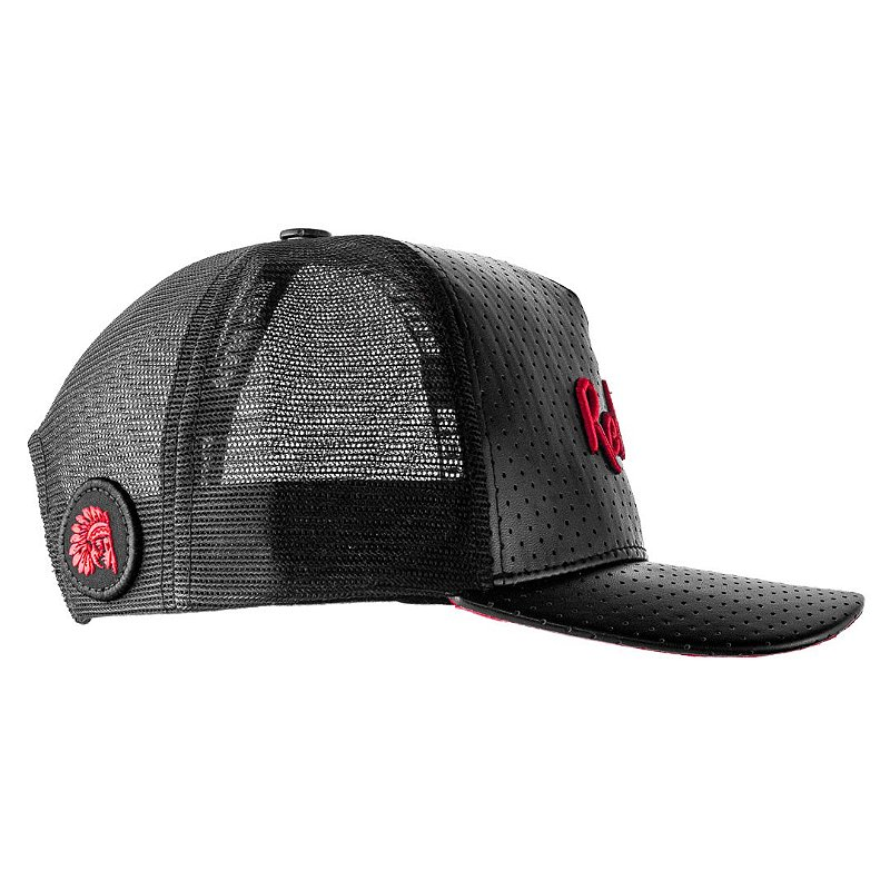 Boné REDMAN Black Leather - RED 550