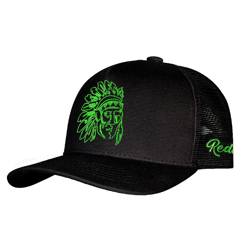 Boné Rm fine neon green strokes - red 1493