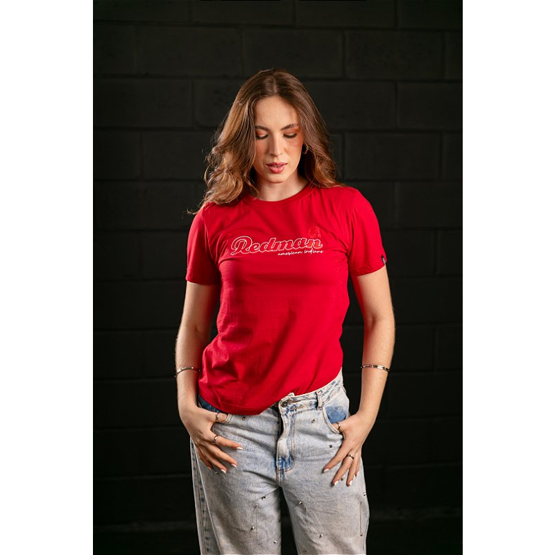 T- shirt feminina - red 057