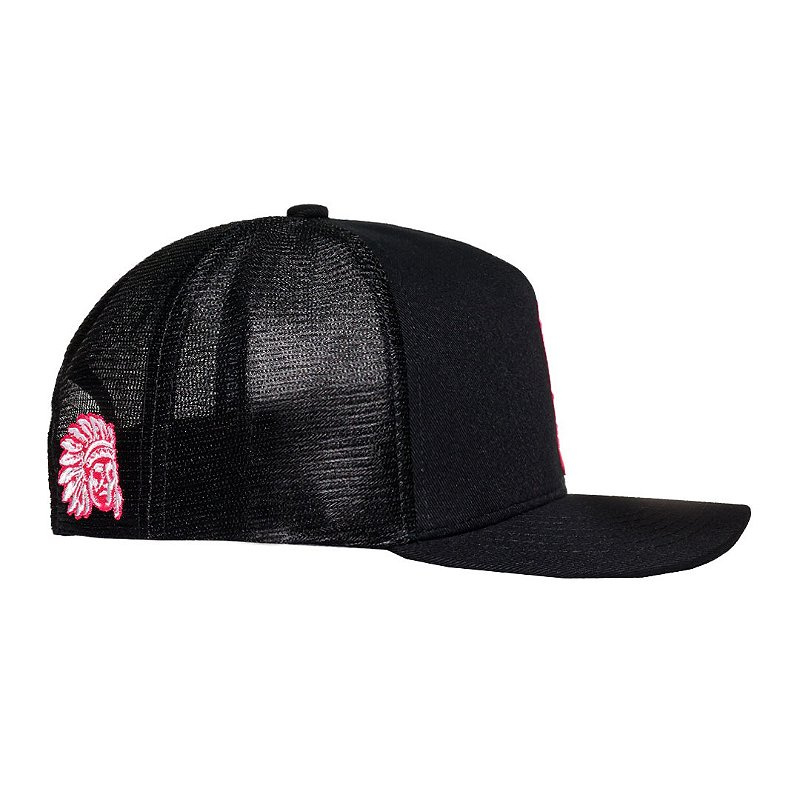 BONÉ REDMAN PINK FEATHER NEON - RED 363